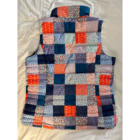 Land’s End | Patchwork Quilt Down Puffer Vest | Size Medium - Picture 3 of 5